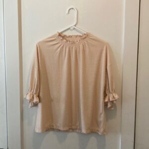 Madewell Dotted Cream Blouse L